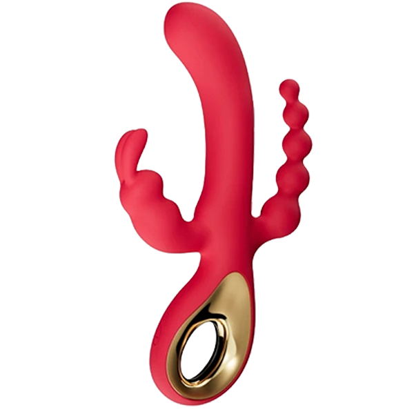 Vibrador multi-funcion 3 en 1, Anal, vaginal, clitoris