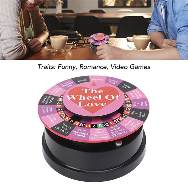 Juego de la Rueda del Amor Ruleta Aleatoria para Juegos de Parejas