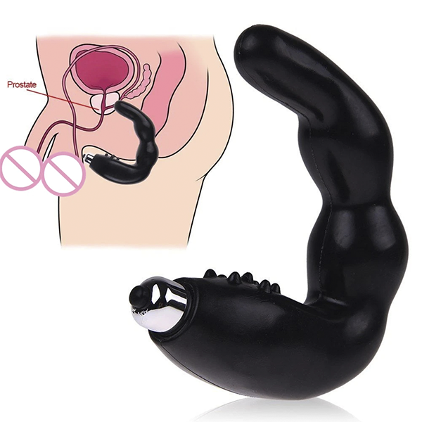 Plug Anal Prostatico Curvo con vibracion