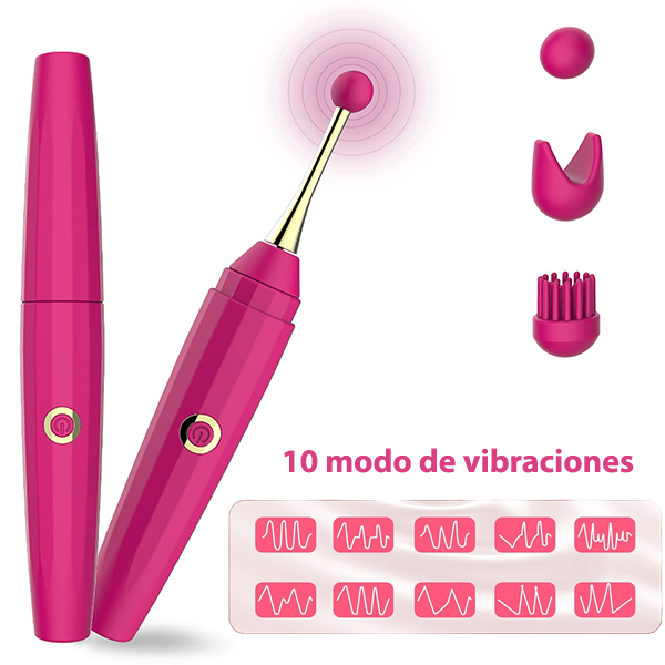 Vibrador Lapiz Usb Rosa Ergonomico Punto G