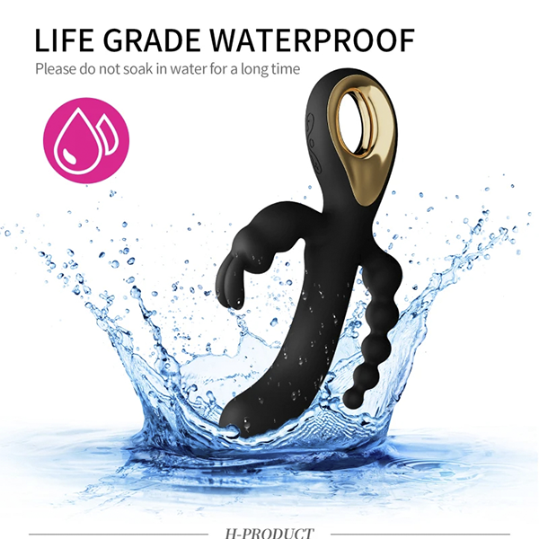Vibrador multi-funcion 3 en 1, Anal, vaginal, clitoris