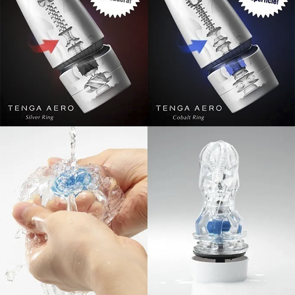 Masturbador TENGA Aero Silver Ring Premium