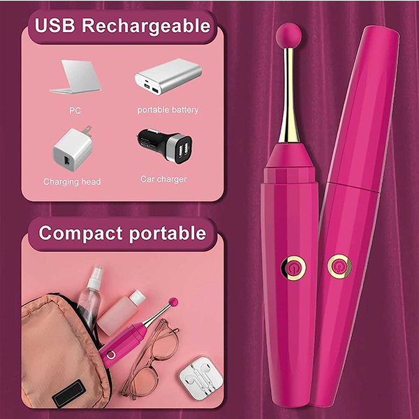 Vibrador Lapiz Usb Rosa Ergonomico Punto G
