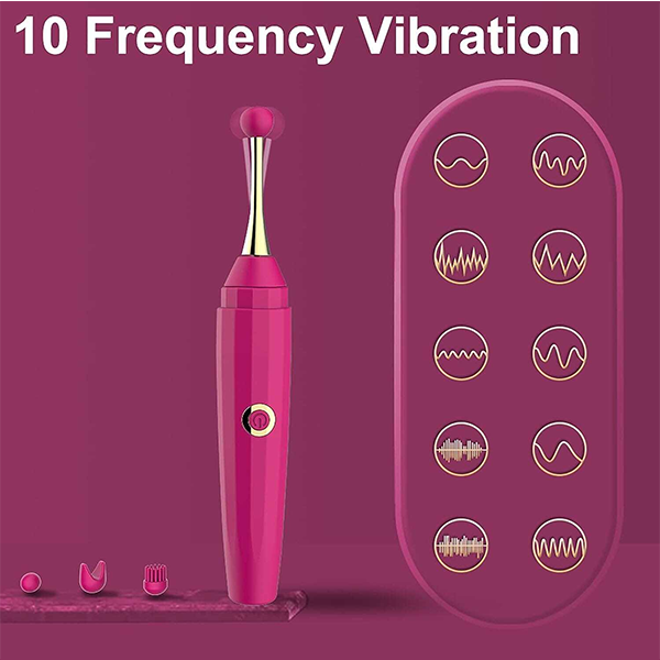 Vibrador Lapiz Usb Rosa Ergonomico Punto G
