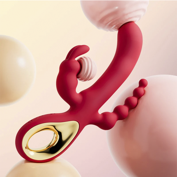 Vibrador multi-funcion 3 en 1, Anal, vaginal, clitoris