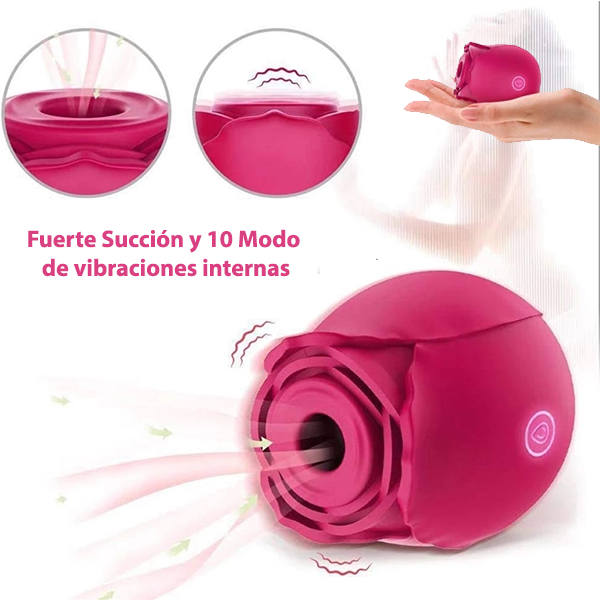 Vibrador Succionador de clitoris en forma de Flor