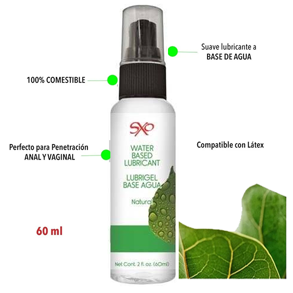 Lubricante Sxo Comestible Natural 60 Ml