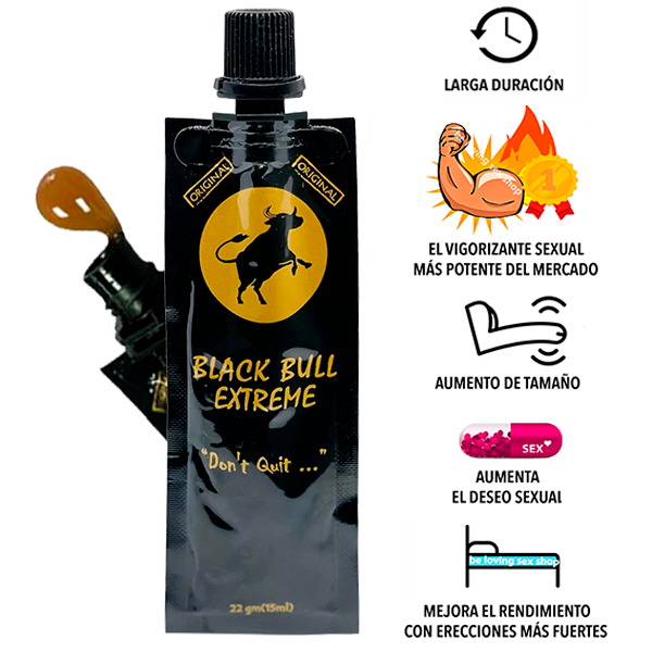 1 Sobre de Vigorizante Sexual Masculino Black Bull Honey Pack