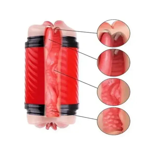 Masturbador Masculino doble Con Ventosa