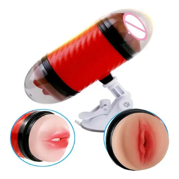 Masturbador Masculino doble Con Ventosa