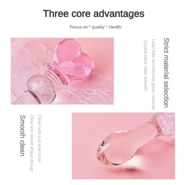 Plug Dildo Consolador Varita De Cristal Vidrio Corazón