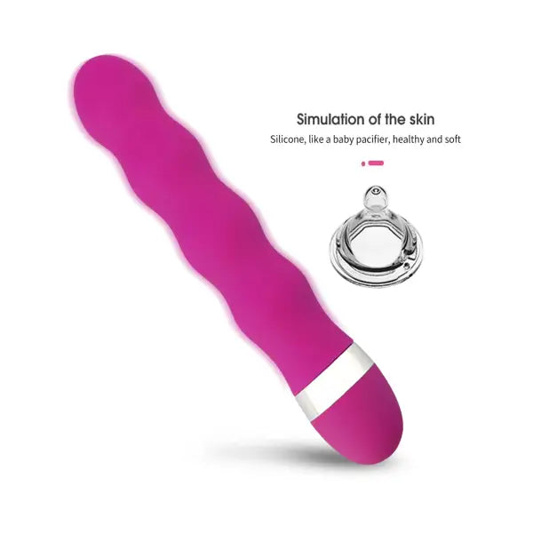 Vibrador Masajeador Personal Ondulado Rosa
