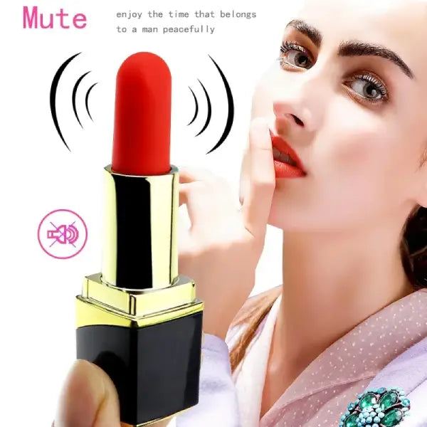 Mini Vibrador Masajeador Tipo Labial 10 Velo Lujo