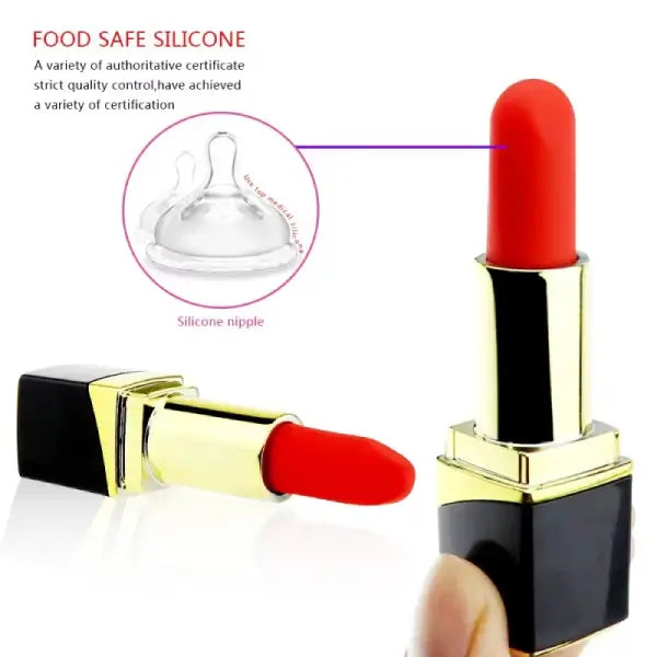 Mini Vibrador Masajeador Tipo Labial 10 Velo Lujo