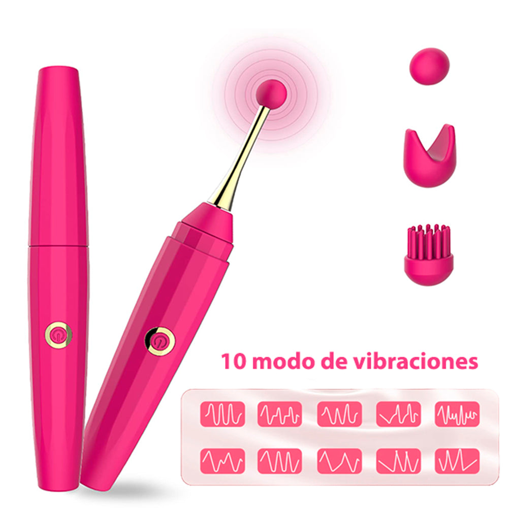 Vibrador Lapiz Usb Rosa Ergonomico Punto G