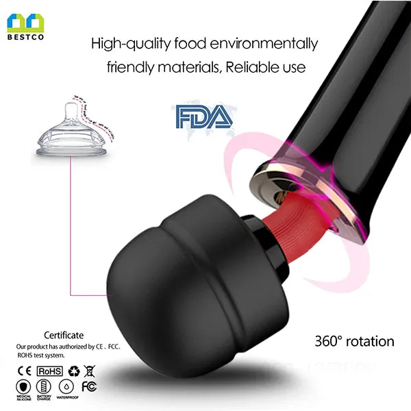 Masajeador Tipo Magic Wand Vibrador Negro
