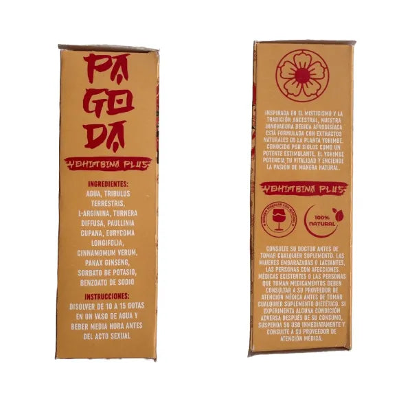 Estimulador Sexual Afrodisíaco Pagoda Yohimbina Plus