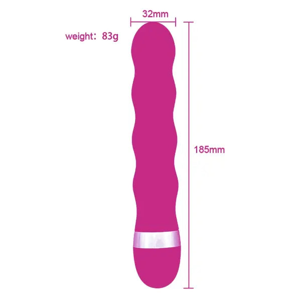 Vibrador Masajeador Personal Ondulado Rosa