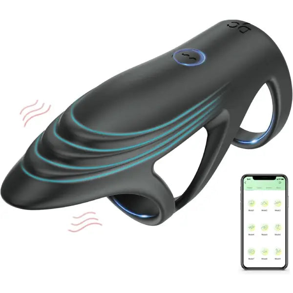 Funda Vibrador Doble Pene Recargable Con Control Por App