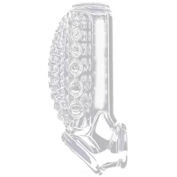 Media Funda Extensora Texturizada De Silicón Transparente