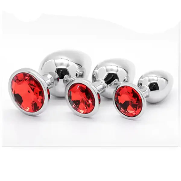 3 Plugs De Metal Acero Inoxydable Oro Rosa