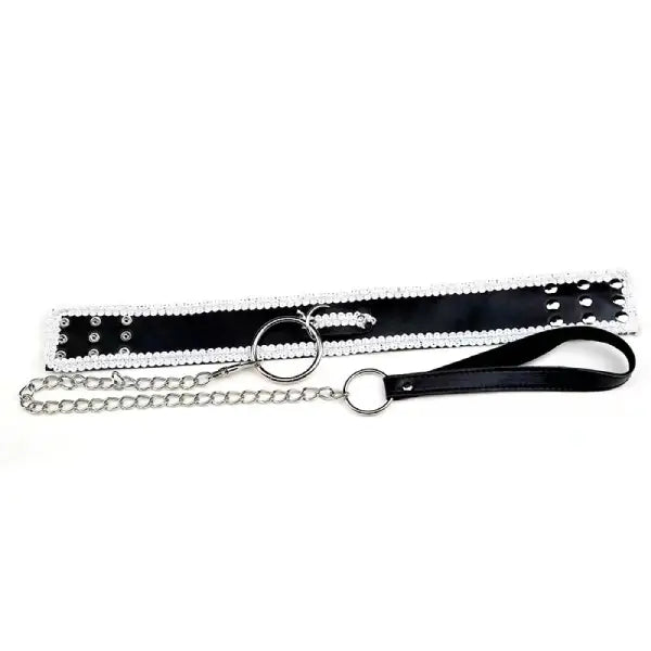 Collar Gargantilla Bdsm Con Correa De Cadena