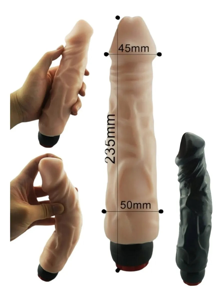 Dildo Consolador Vibrador Realista Grande 23.5cm