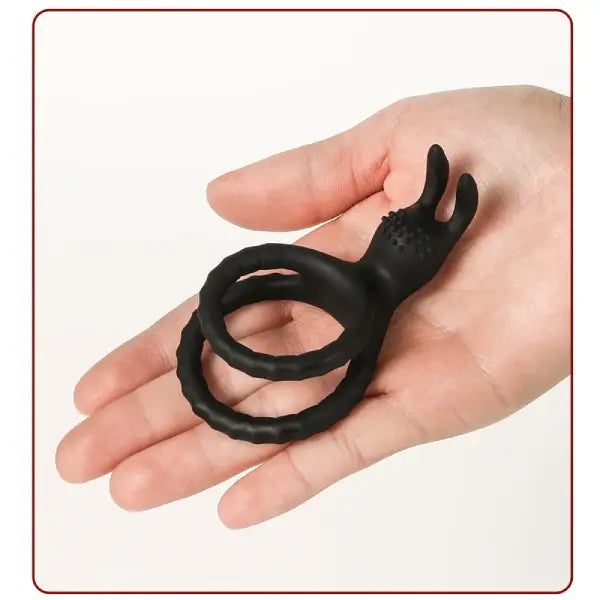 Anillo Para Pene Doble Retardante Con Estimulador De Clítoris