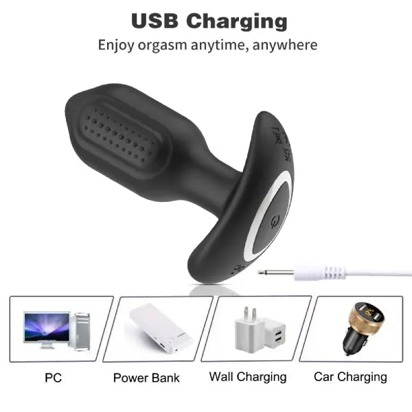 Plug Anal Masajeador Vibrador 360° Control App
