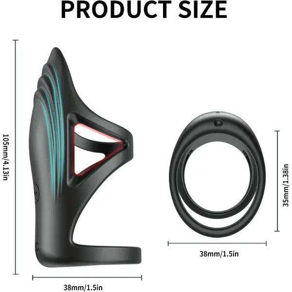 Funda Vibrador Doble Pene Recargable Con Control Por App