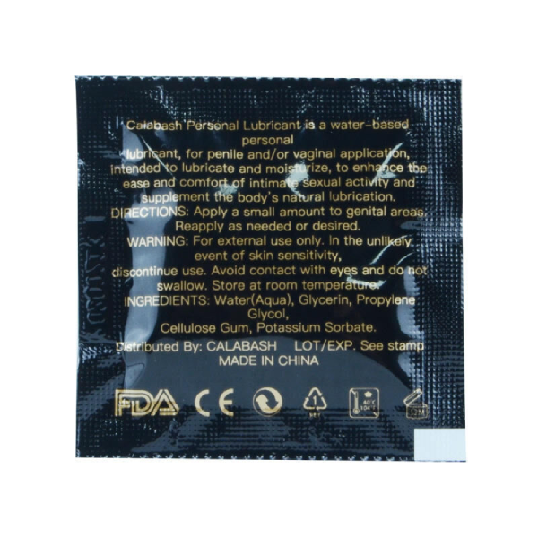 10 Lubricantes Personal Base Agua Sachet 5ml