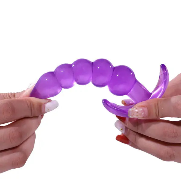 Plug Tapon Anal De Gel Con Bolas Perlas