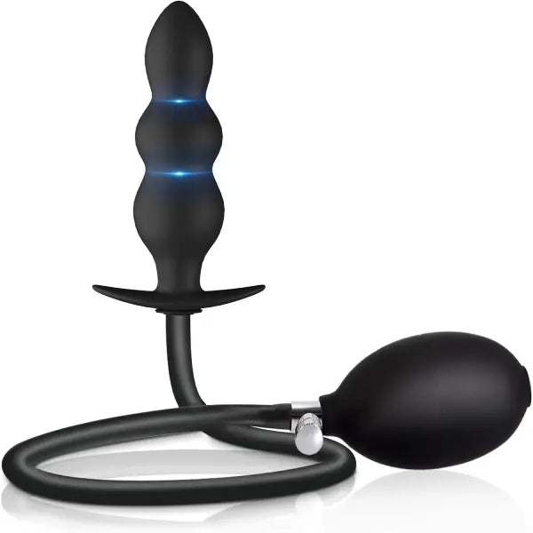 Plug Anal Inflable De Silicona Con Bomba Manual