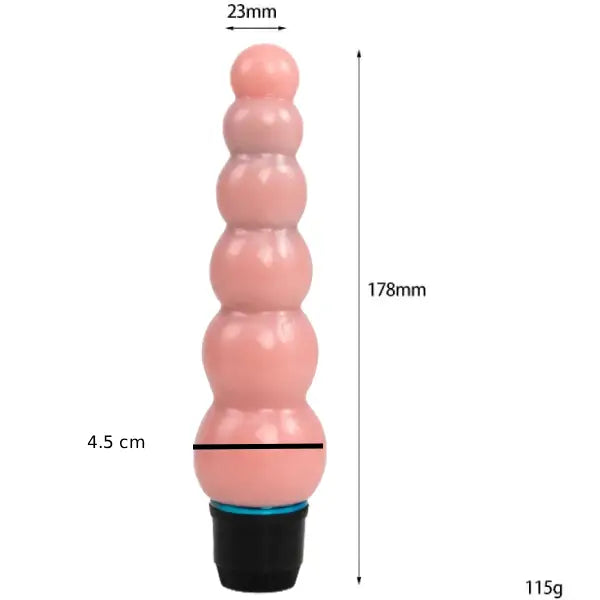 Vibrador Anal Consolador Masajeador Gradual 18 Cm