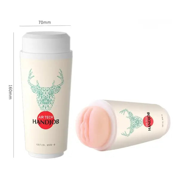 Masturbador Masculino Vagina Vaso Portátil Discreto Café