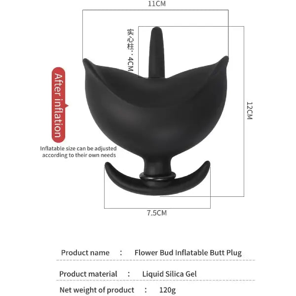Plug Anal Inflable Expandible Silicona