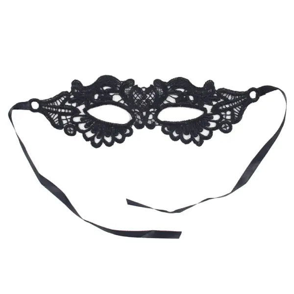 Antifaz De Encaje Negro Sexy Máscara Veneciana
