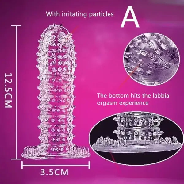 Kit De 5 Fundas Para Pene Con Textura De Silicona