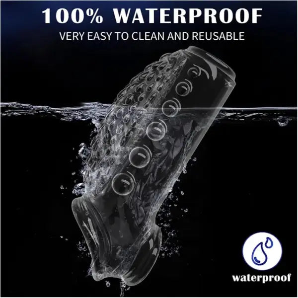 Media Funda Extensora Texturizada De Silicón Transparente