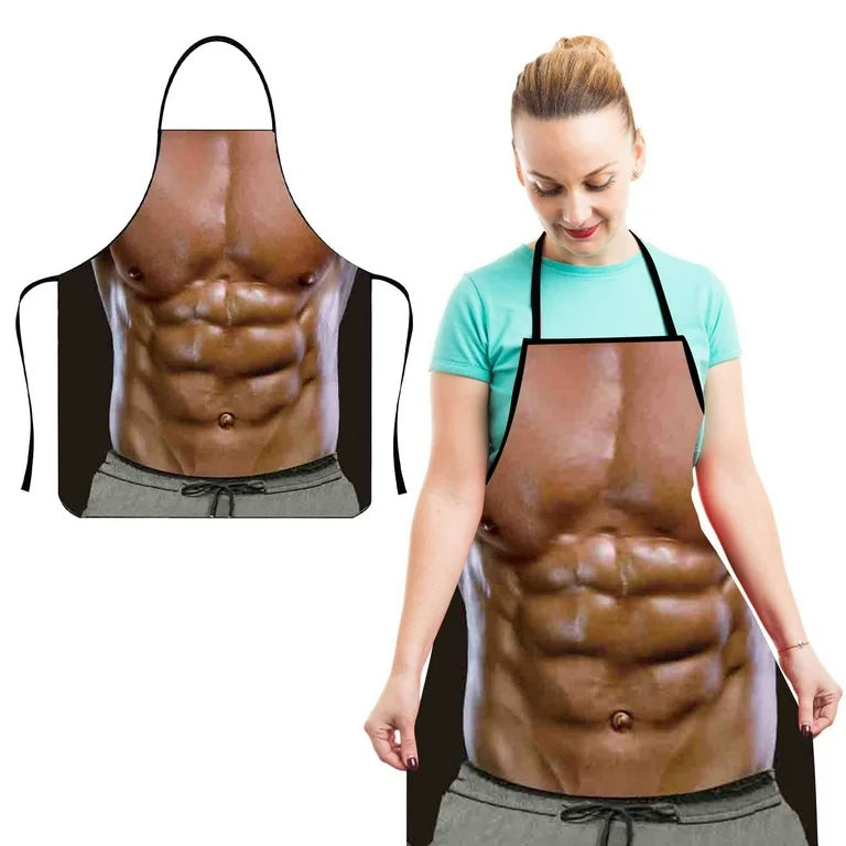 Divertido Delantal Six Pack Mandil Hombre Musculoso Sexy - Varios Modelos