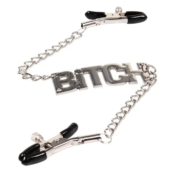 Pinzas Para Pezones Ajustables Con Cadena Y Letras