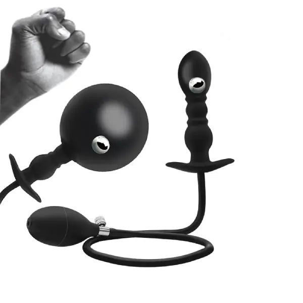 Plug Anal Inflable De Silicona Bomba Manual Expansor