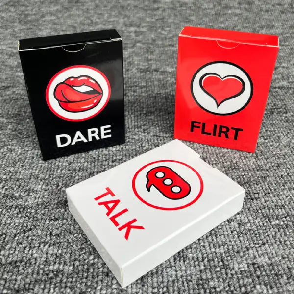 Juego De Cartas Talk Flirt Dare 3 En 1 Para Parejas Y Fiesta