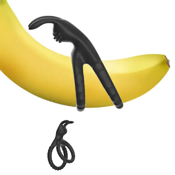 Anillo Para Pene Doble Retardante Con Estimulador De Clítoris