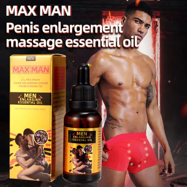 Aceite Max Man Esencial Agrandador Masculino Dureza Rígida