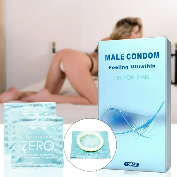 10 Condones Preservativos Ultradelgados Sensación Ultra Thin