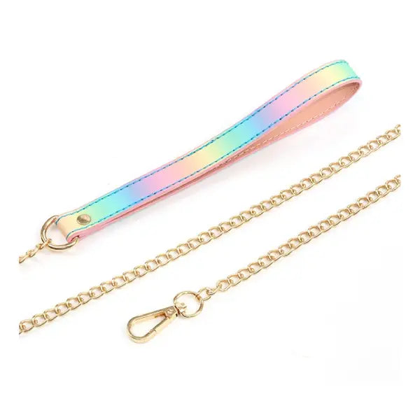Correa De Sujecion Collar Con Cadena Bdsm