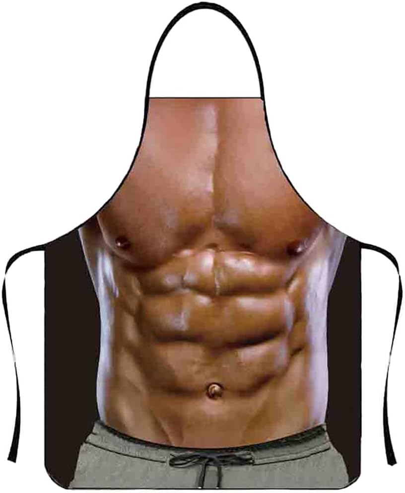 Divertido Delantal Six Pack Mandil Hombre Musculoso Sexy - Varios Modelos