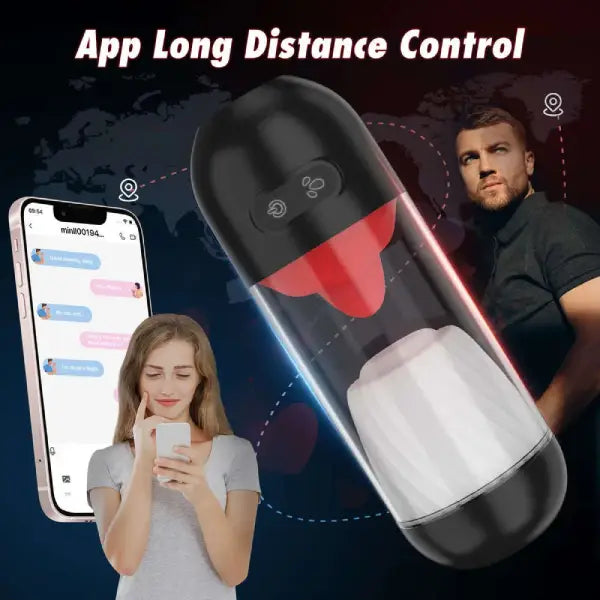 Masturbador Automático Con Rotación Lengua Y App