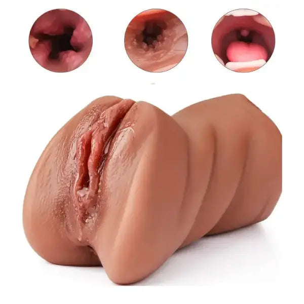 Masturbador Masculino Realista 3 En 1